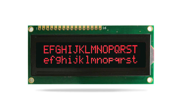 字符型液晶模塊JXD1602A FSTN負顯 紅字